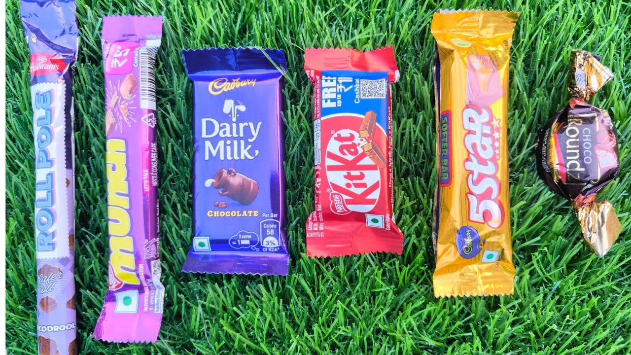 Satisfying video sAMR unboxing giant sweet chocolate and rainbow lollipop with candy cutting sAMR ..