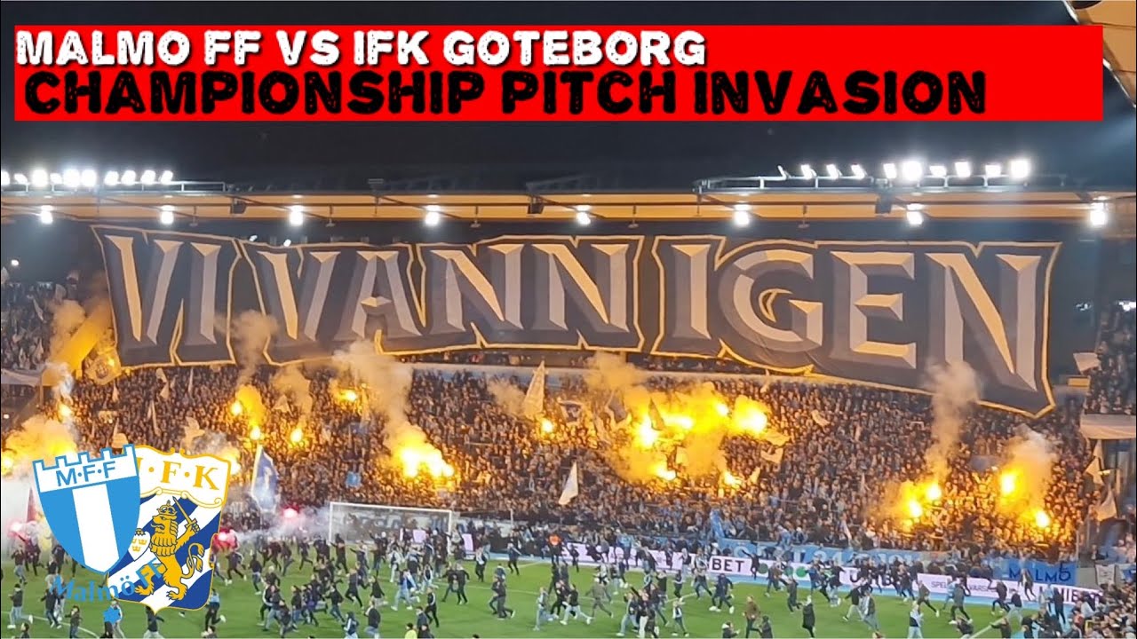 PITCH INVASION MALMÖ FANS | Malmö FF -vs IFK Göteborg | 28-10-2024