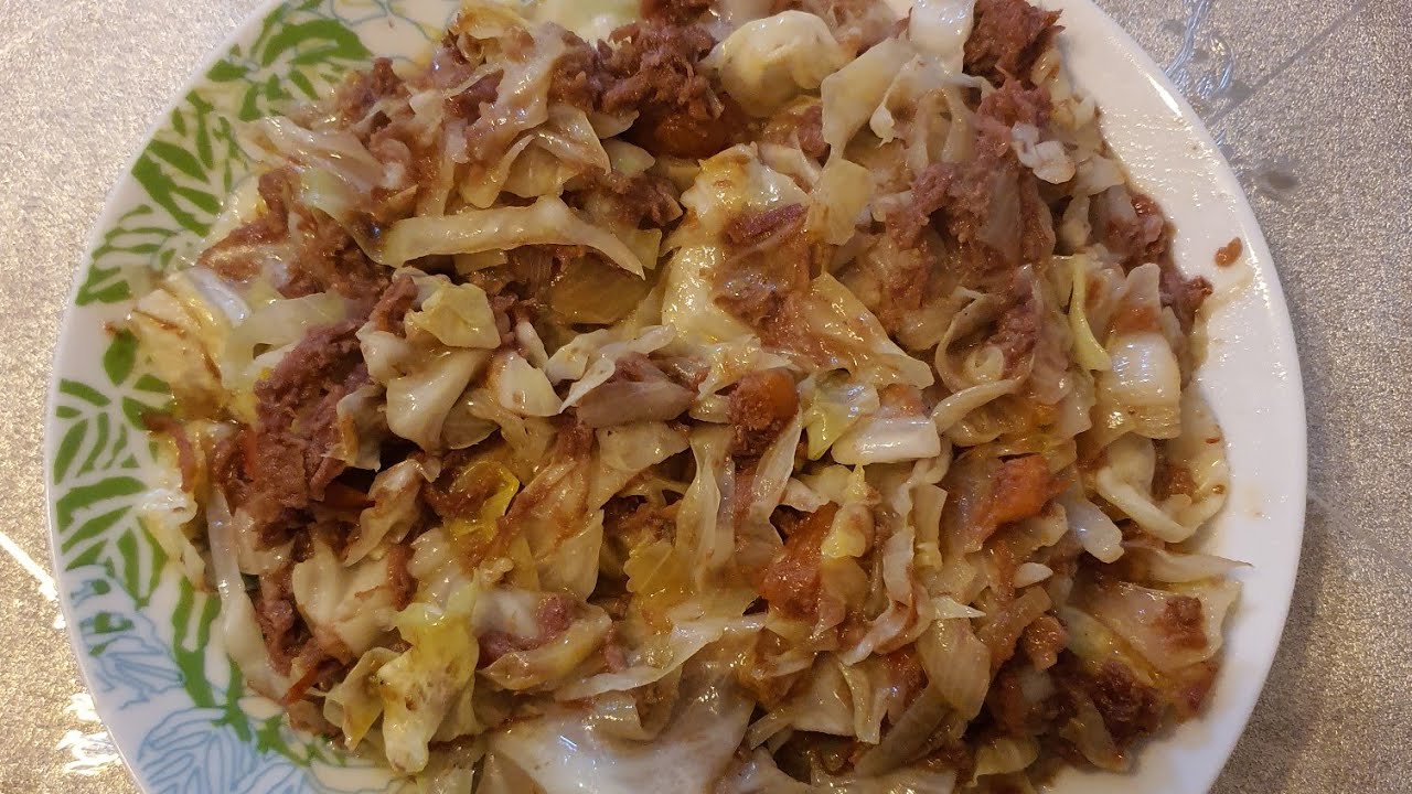 Ginisang Repolyo with corned beef YouTube