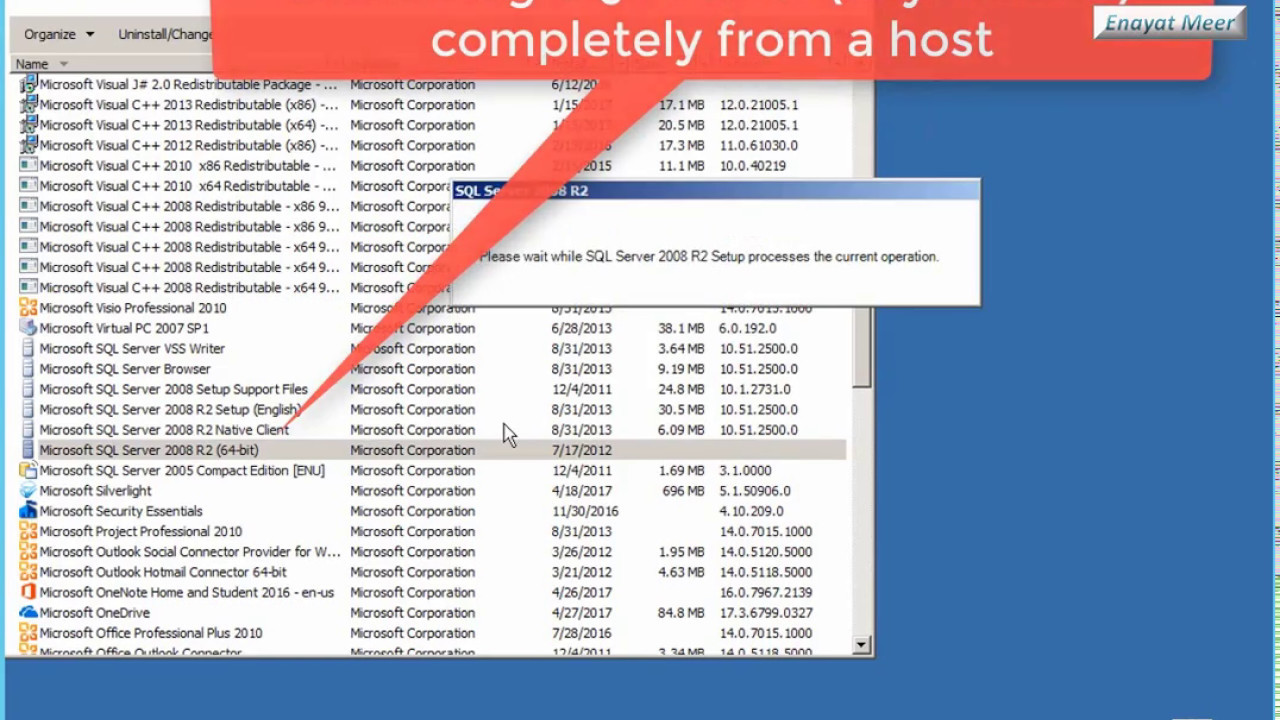 SQL instance removing from a host - step by step - YouTube