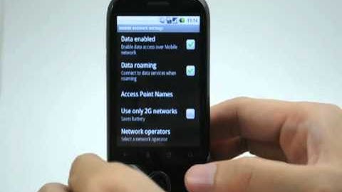 Huawei Ideos: Turn off / on data roaming services