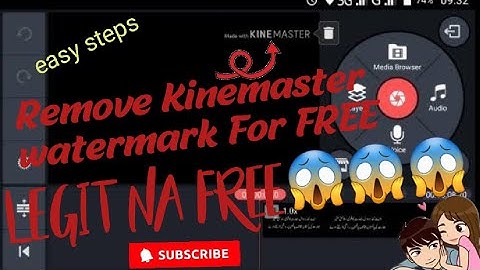 How to Remove WaterMark in KINE MASTER for Free(tagalog)( easy steps)| Erica Marie Escabel
