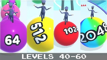 Dennis Gnasher : 2048 Ball Run Max Levels 40-60 Walktrough #anirok #androidgameplay #2048