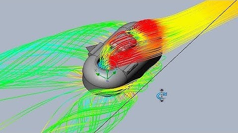 SImple Hovercraft Sidewind Gust Detailed Simulation - SolidWorks Flow Simulation