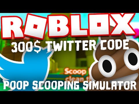 Twitter Codes Free 300 Roblox Update Poop Scooping Simulator Youtube - twitter codes free 600 roblox poop scooping