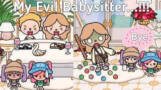 My Evil Babysitter And Evil Kids😈🍼💔🥀 | Toca Life World ✨ | Sad Story 💗 | Toca Boca