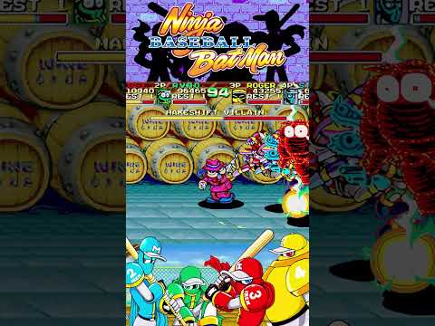 Ninja Baseball Bat Man Stage6 2 1993 Arcade 4K 60FPS Shorts