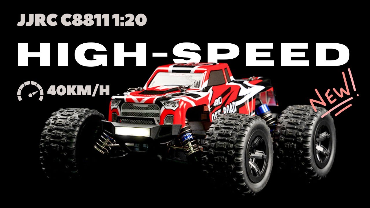 JJRC C8811 - 1/20 RC Car 4WD Brushless Motor RTR  + LED