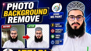 Photo Background Remove Using MS Paint | Easy Step by Step Tutorial