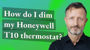 How do I dim my Honeywell T10 thermostat?