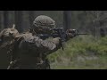 US Marines In Squad Live Fire Field Exercise