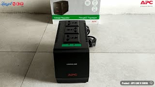 APC Line R 500VA Automatic Voltage Regulator, 3 Universal Outlets, 230V - (92564)