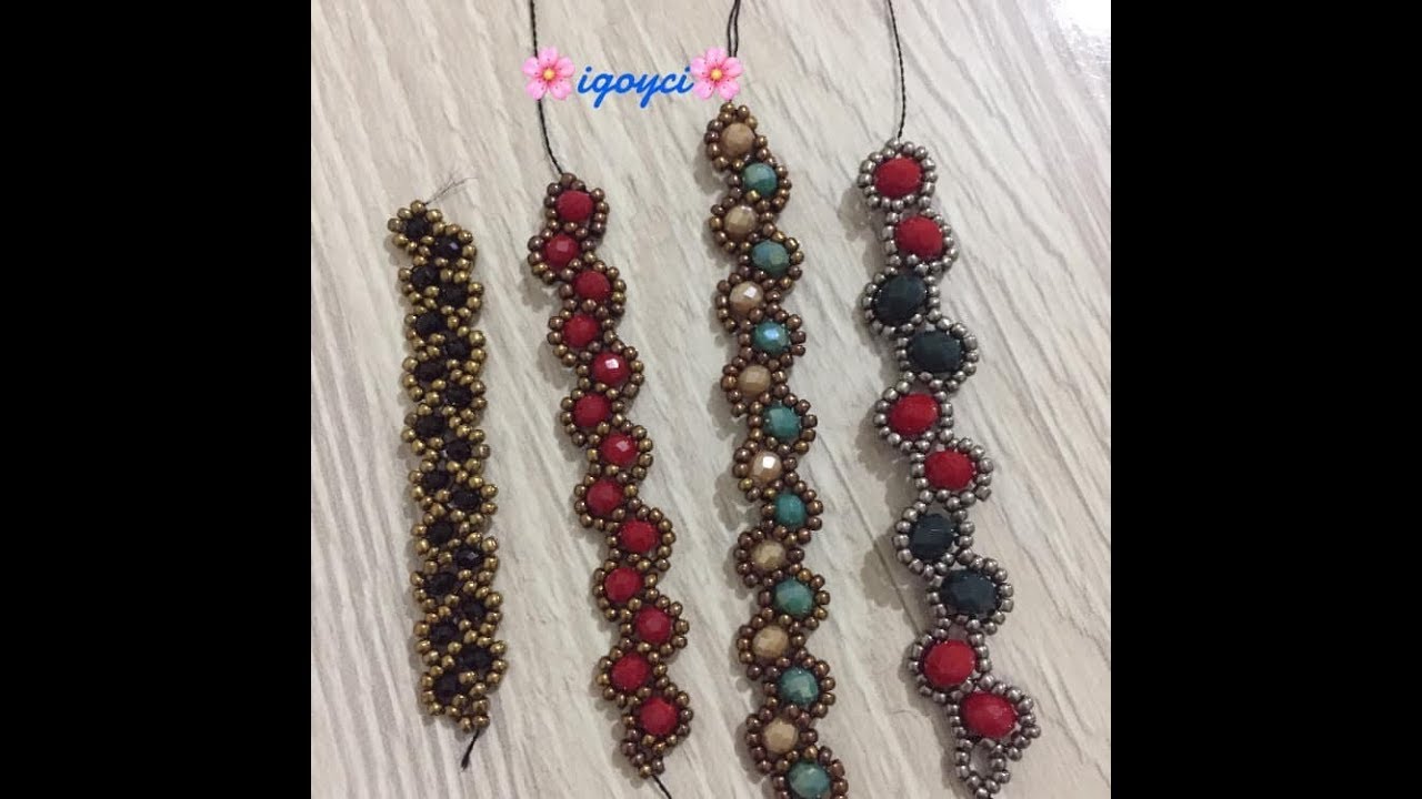 Tasarımı Bana Ait Olan Kristalli Şık Bileklik Yapımı (Küpe, Yüzük, Kolye, Gözlük ipi, Halhal)