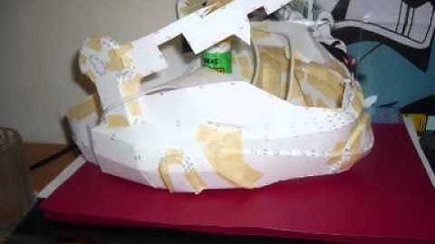 HELPFULL Pepakura Tutorial ODST helmet part Three
