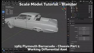 Scale Model Tutorial - Barracuda Chassis - Part 1: Working Differential Axle (Updated)