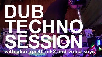 #dubtechno session with akai apc40 mk2, Korg Volca keys and Microkorg 20211214