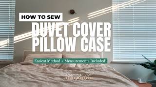 DIY Bedding Set | Sew your own custom duvet cover and pillow case