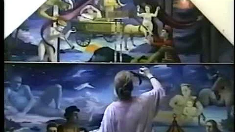 Oil Painter Diana Dean at Work  - 1994