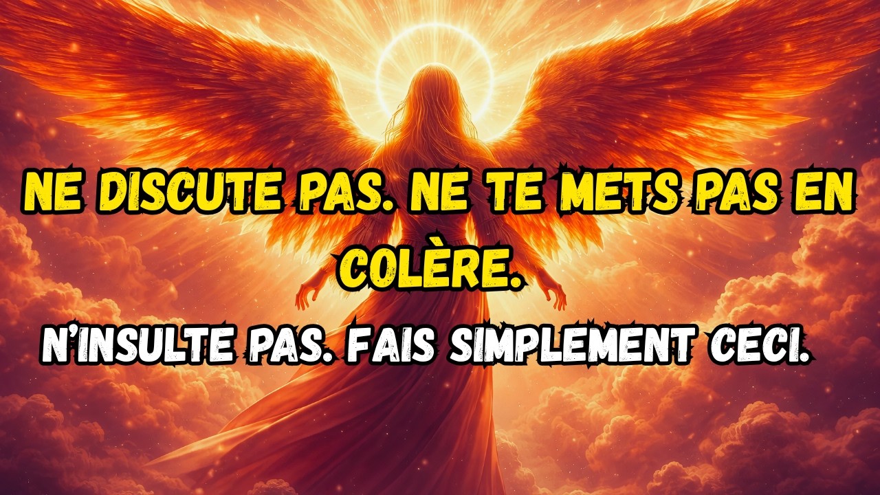 😠❌ Les Élus ne discutent pas — Ils apprennent à se maîtriser