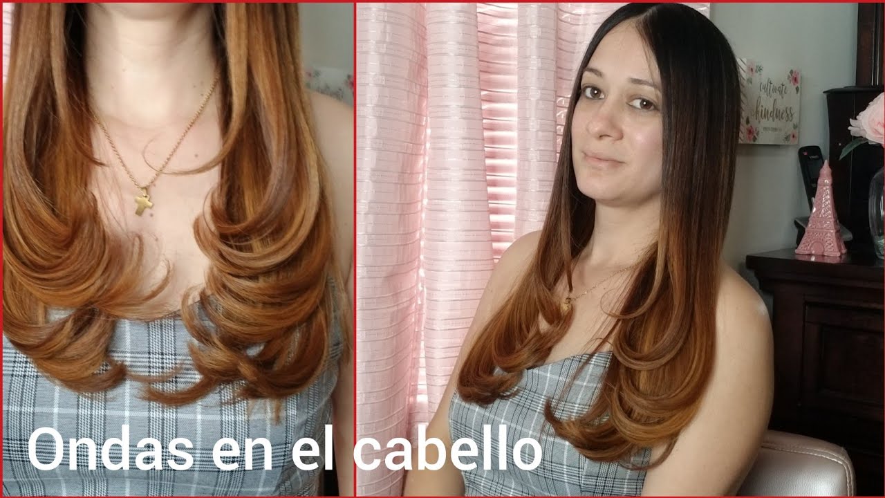 COMO SECAR EL CABELLO CON LAS PUNTAS ONDULADA / CON MUCHA VUELTA EN LAS  PUNTAS. - YouTube
