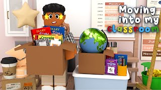 MOVING INTO MY NEW 5th GRADE CLASSROOM *Tour + New SCHOOL?!* Roblox Bloxburg Roleplay
