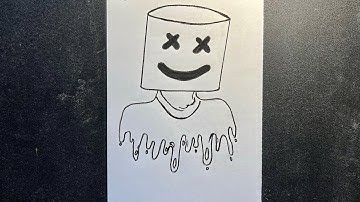 HOW TO DRAW MARSHMALLOW | EASY DRAWING STEP BY STEP