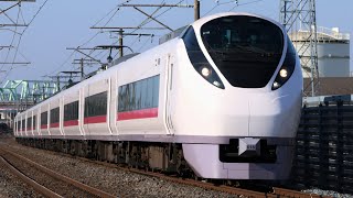 JRE657系K18編成 51M 特急ときわ51号 高萩行き JR常磐線 水戸～勝田 区間