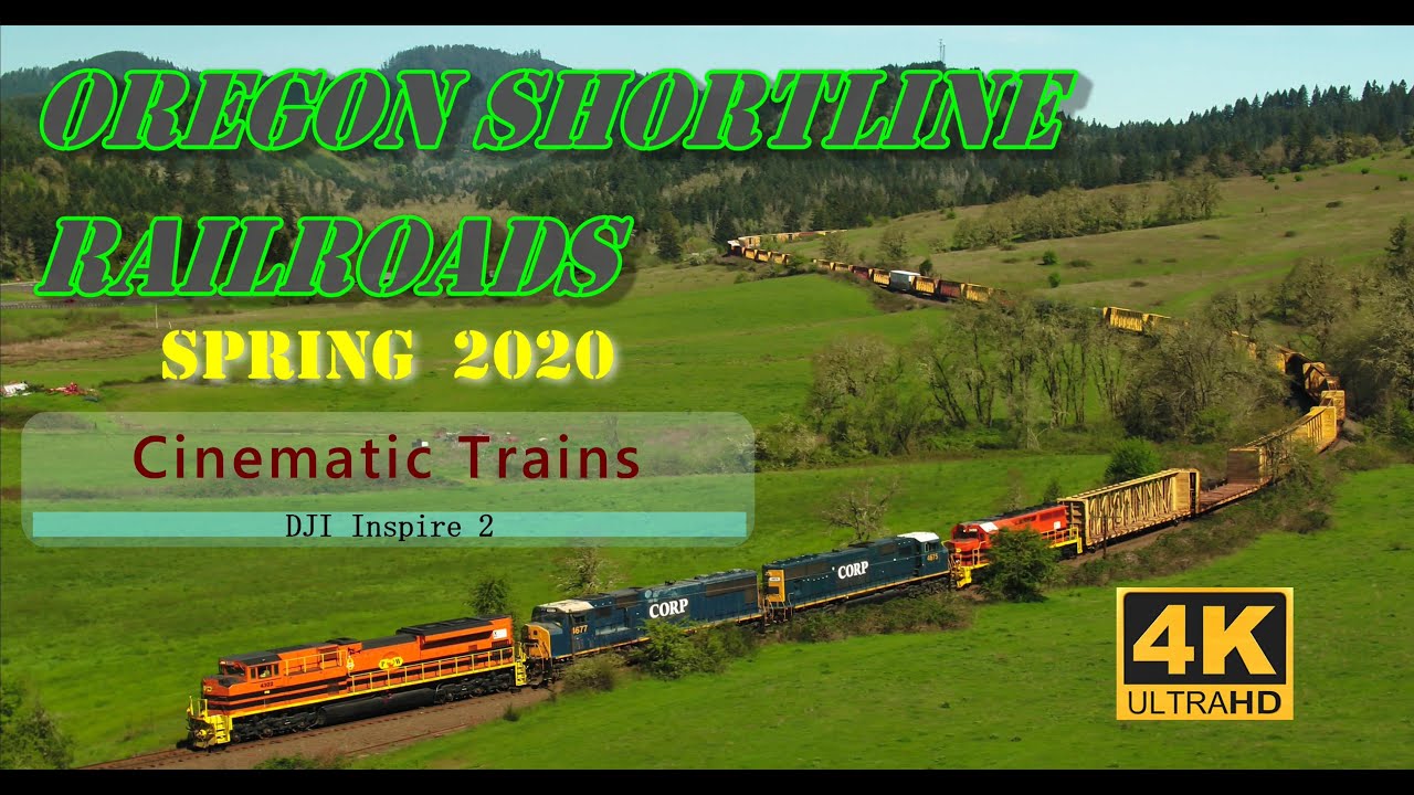 Oregon Shortline Railroads (4K) | Spring 2020 | DJI Inspire 2