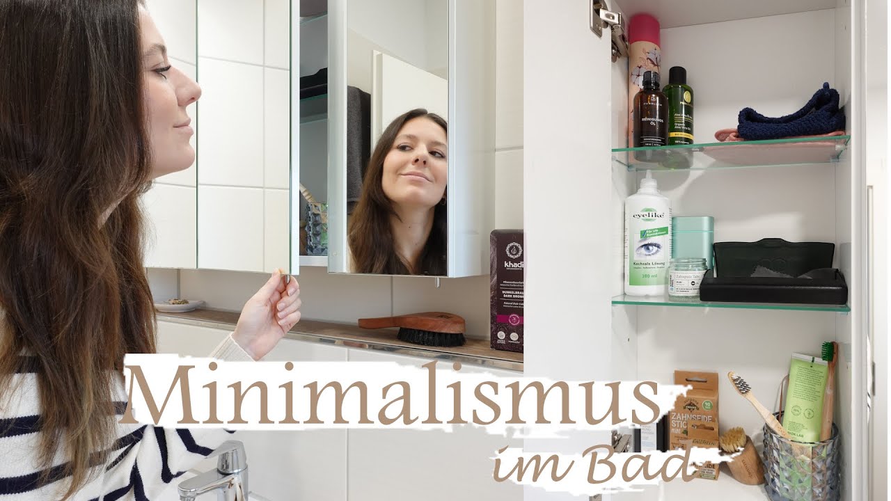 MINIMALISMUS im Bad - Ich öffne meine Schränke für euch! | Meine Kosmetik + Roomtour