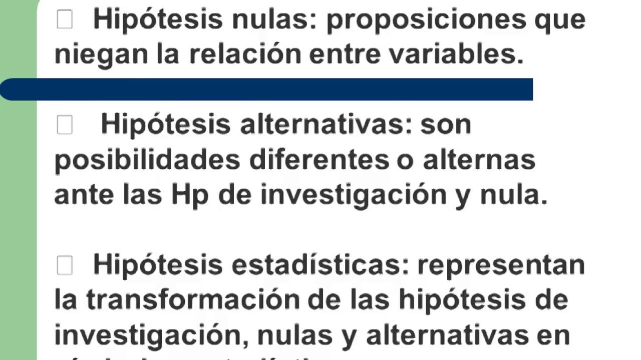 Ejemplo De Hipotesis En Un Proyecto De Investigacion Ejemplo Sencillo