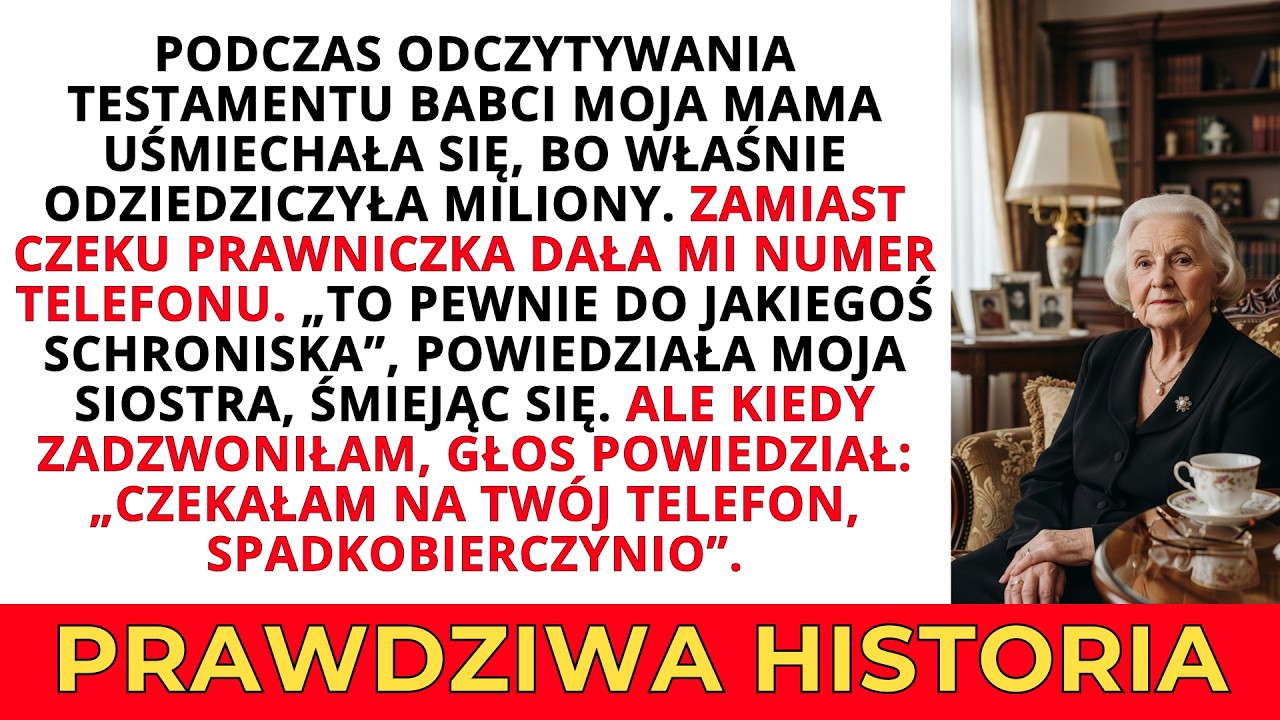Moja mama cieszyÅa siÄ milionami z testamentu babci, a ja dostaÅam tylko numer ā ale ten...
