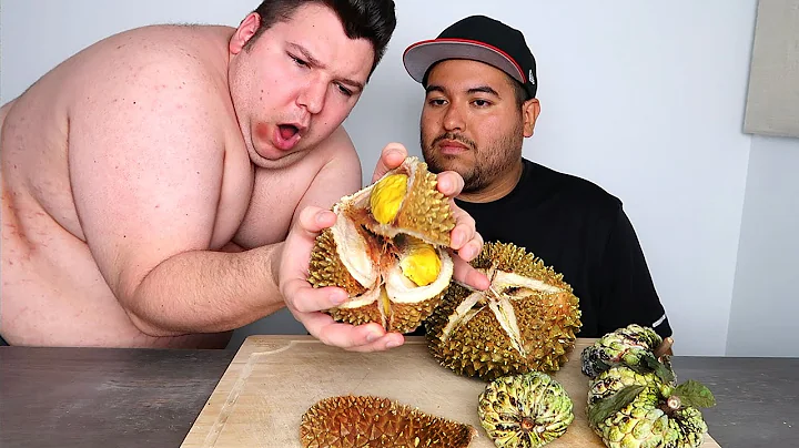 Nick eating Durian Fruit.... Mukbang