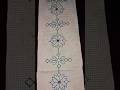 hand embroidery #running stitch #border design #trending 💫💫👍