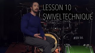 Double Bass Drum Lesson 10 - Swivel Technique