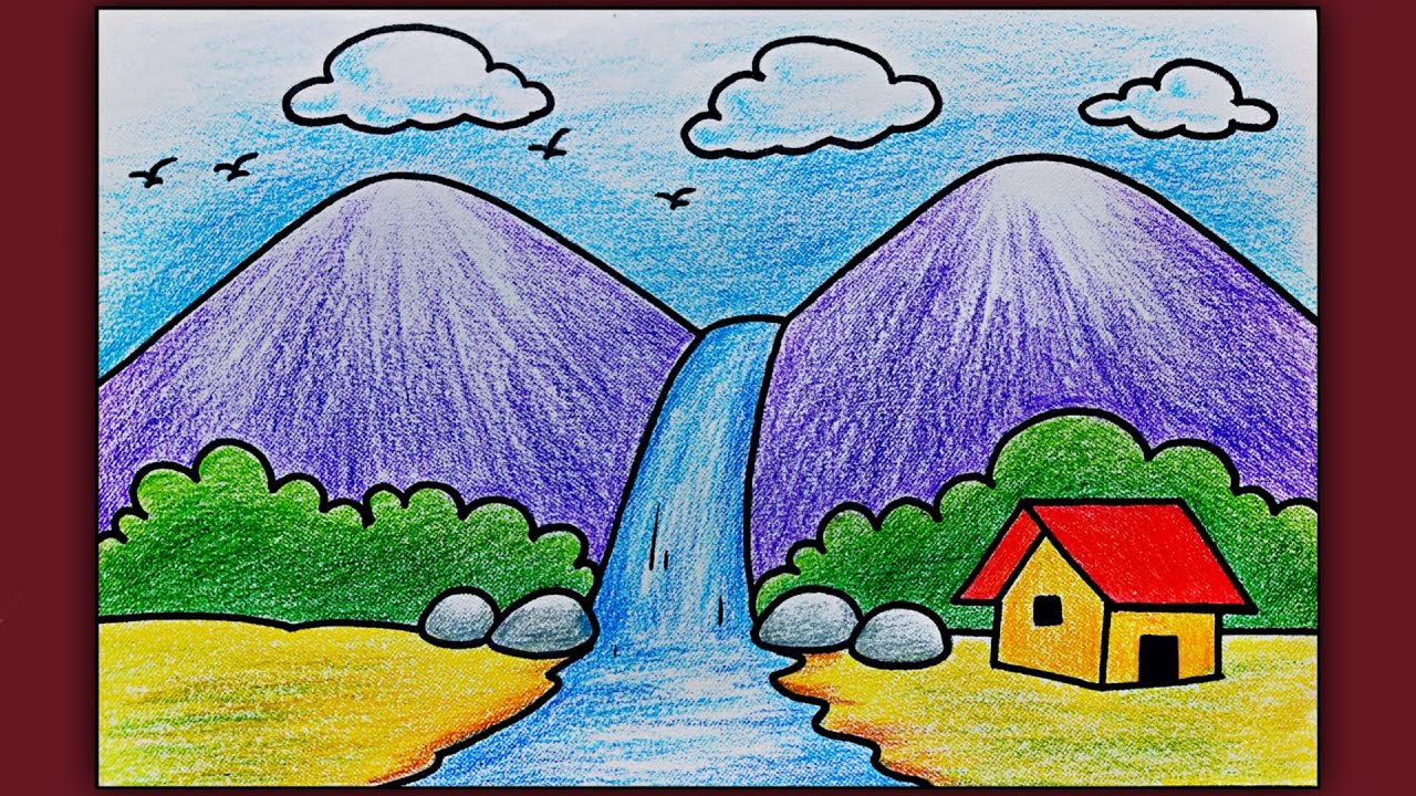 Landscape Drawing Ideas Colour - Did you know that creativity is the