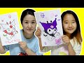 산리오 모아보기! 케이크 만들기 3마커 챌린지 Suji and Mom Sanrio video collection