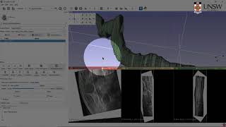 Segmenting geometries using 3D slicer