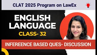 CLAT English Class | CLAT 2024 RC Passages Class 32 | CLAT English Language clat2024preparation