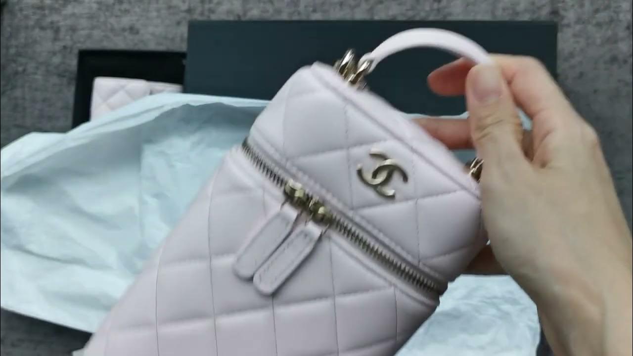 CHANEL PINK haul & coco handle bag unboxing l 22P NG750 (or do you prefer  22S pink?)香奈儿粉色开箱 