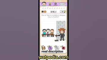 Brain Test 2 Monster Hunter Joe Level 2  One of them is a vampire in disguise. How to find him