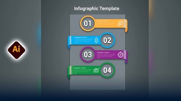 How to Design a 4 Step Infographic in Adobe Illustrator  Complete Tutorial