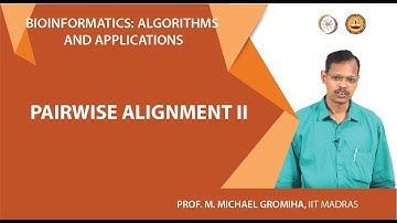 Pairwise alignment II
