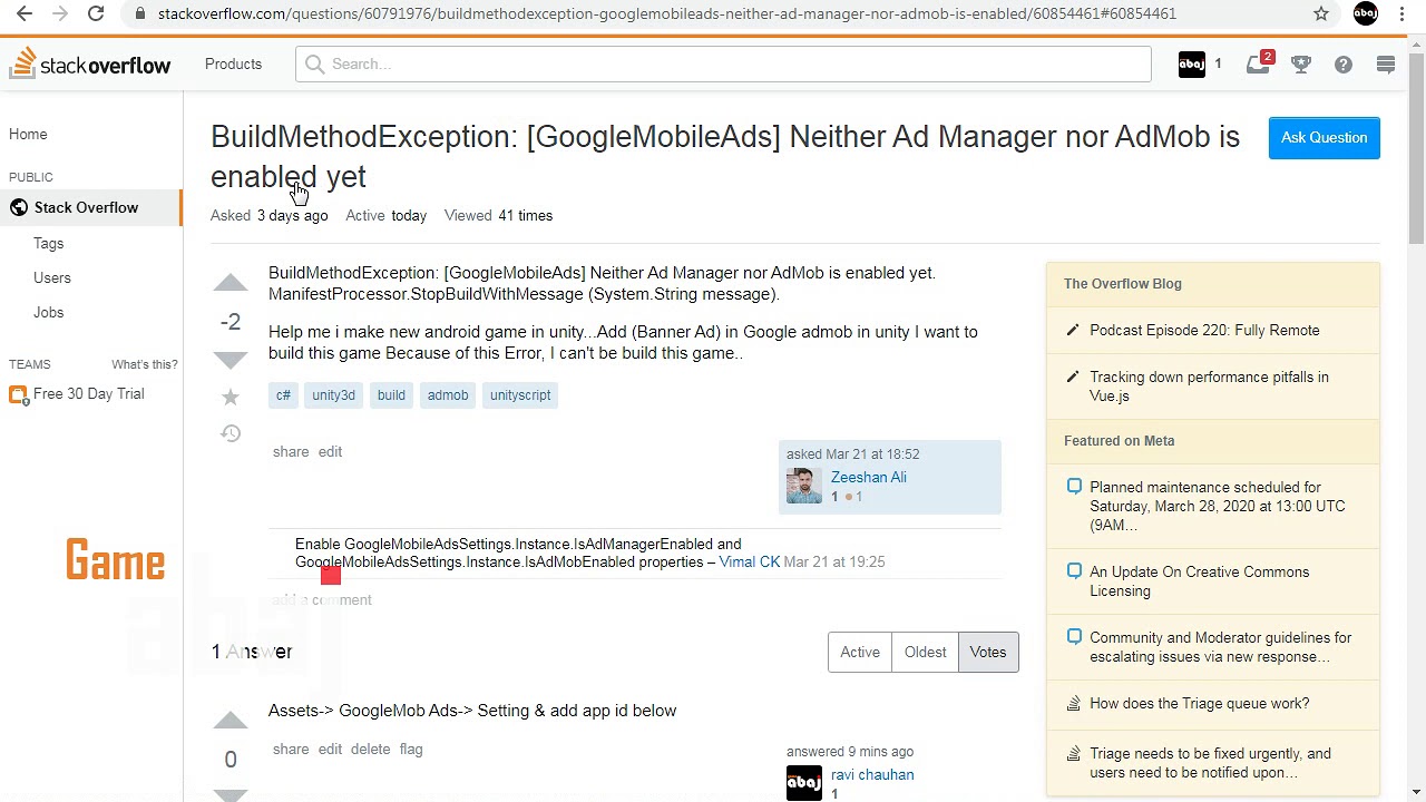 Solved: BuildMethodException: [GoogleMobileAds] Neither Ad Manager nor ...