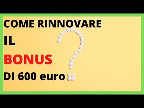 Come RICHIEDERE (RINNOVO) BONUS 600/800 euro? NON è IN AUTOMATICO!!!