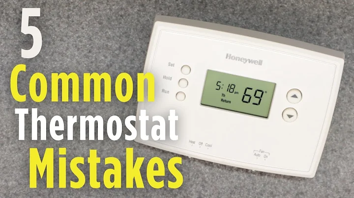 5 Common Thermostat Mistakes | Honeywell RTH2510 2410 2300 (How to FIX Guide)