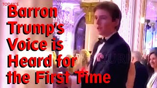 Barron Trump's Voice Heard For The First Time At Tiffany's Wedding