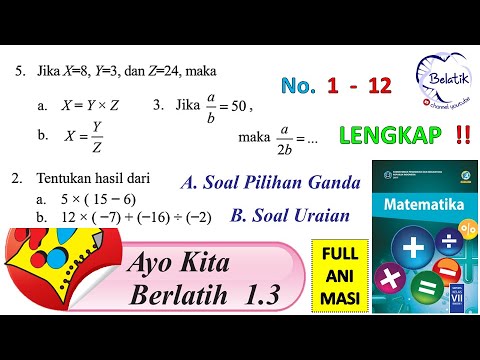 LENGKAP ! Ayo Kita Berlatih 1.3 Kelas 7 SMP/MTs Operasi Perkalian & Pembagian Bilangan Semester 1