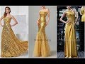 Glamorous Long Gold Evening Dresses