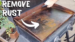 How to clean a Rusty Blackstone Griddle