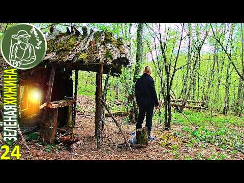A woman alone in the forest | Night visitor, I make protective blinds for the window | 24